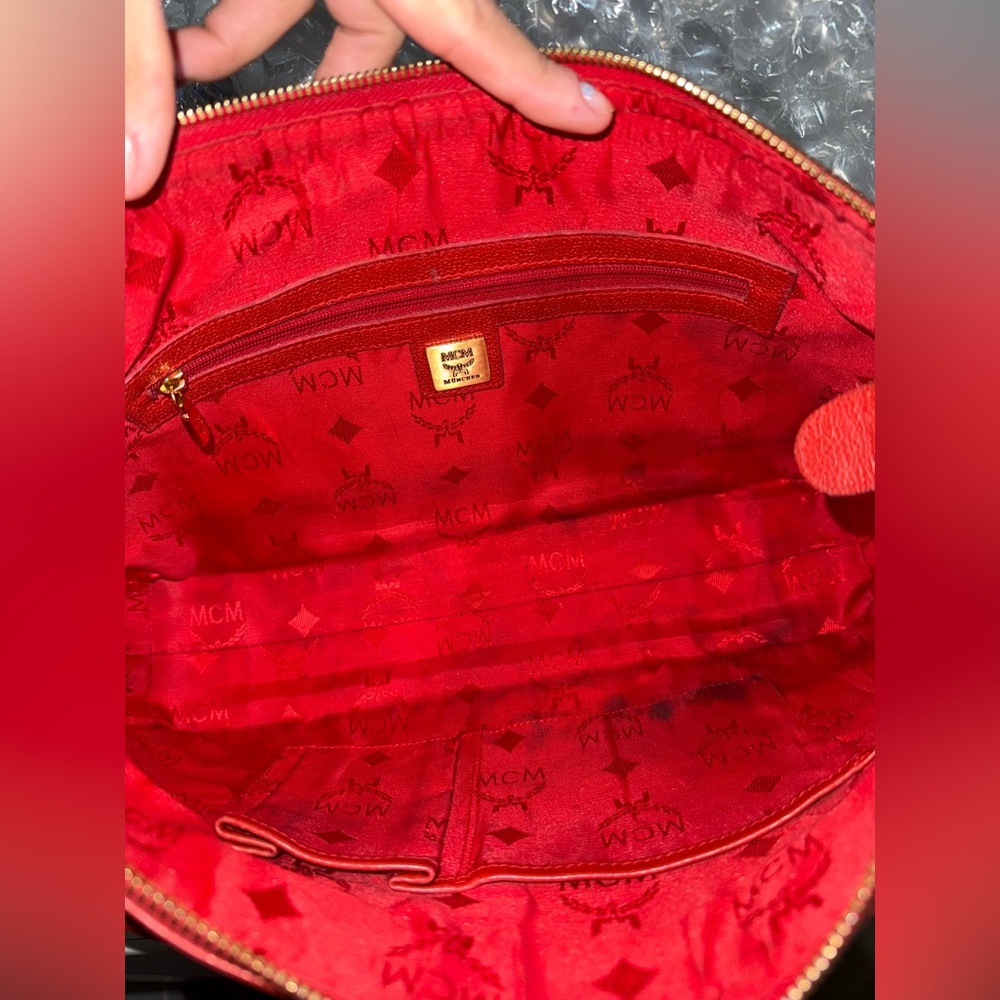 LOW START π«Άπ½ MCM Red Shoulder Bag - Picture 15 of 16